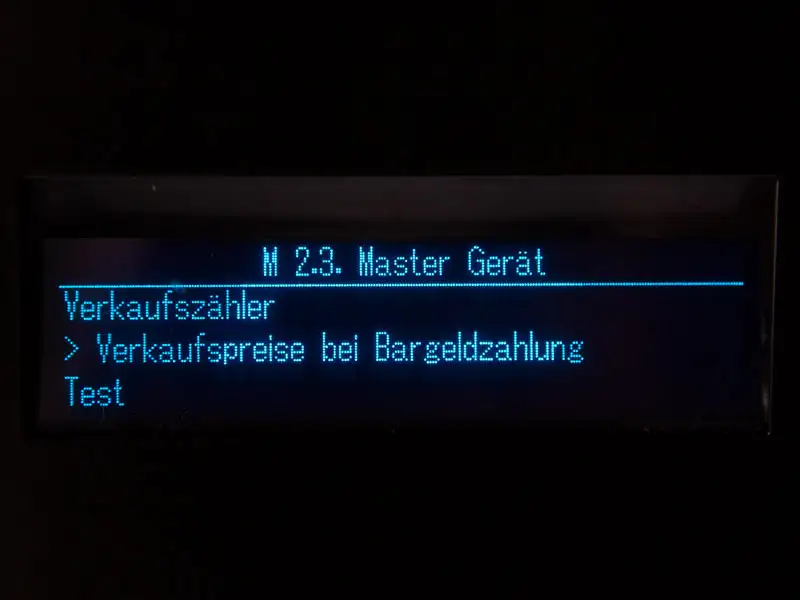 Snackautomat Display