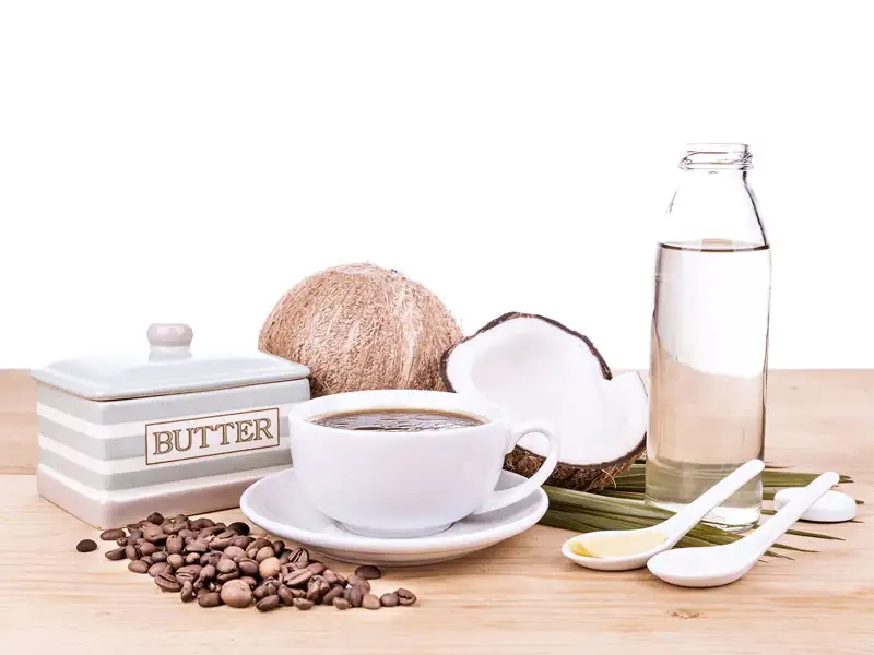 Kaffee Butter Kokosnuss