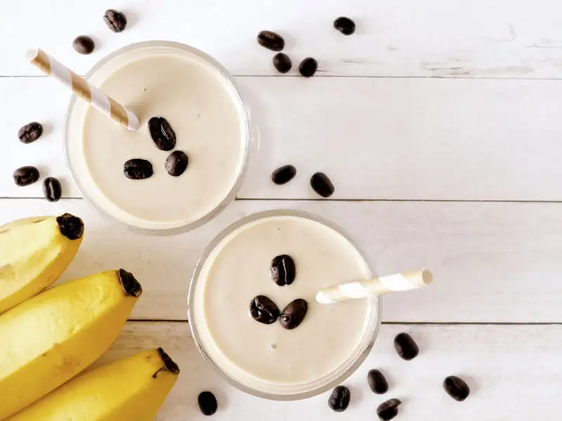 Kaffee Bohne Banane